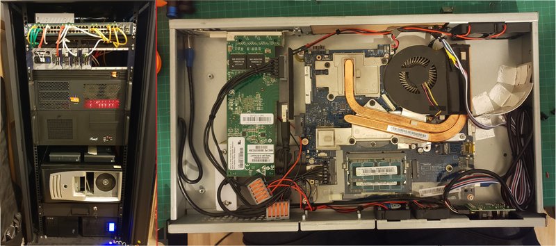 1U PfSense router from Old Laptop