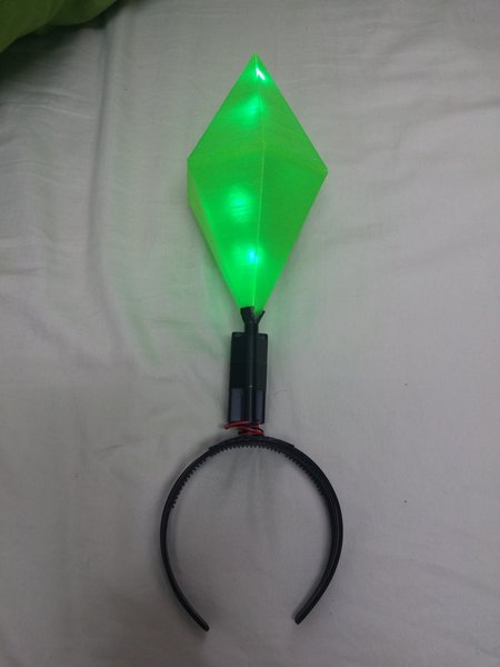 Bluetooth Controlled, 3D Printed Sims Plumbob Costume